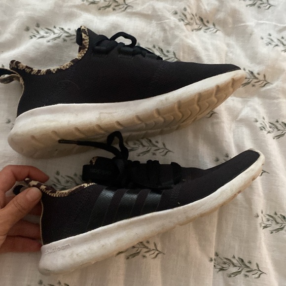 💐 Adidas womens Cloudfoam Pure 2.0 black leopard 6.5 - Picture 6 of 7